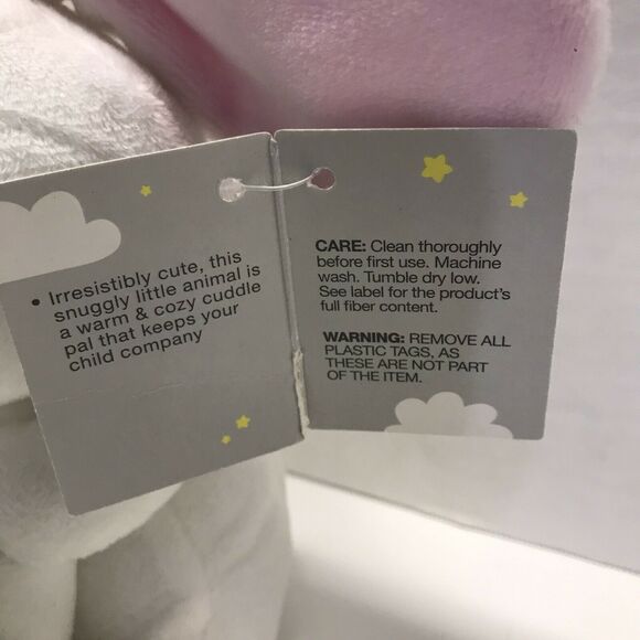 NWT Moon & Stars White Bunny Rabbit Lovey Security Blanket Plush Walgreens - Picture 9 of 10